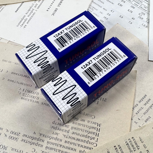 Matched Pair Tung-Sol 12AX7 ECC83 7025 Vacuum Tubes Brand New