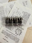 Matched quad 6N23P-EV E88CC ECC88 6DJ8 Reflektor NOS