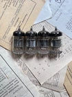 Matched quad 6N1P / 6N1 double triode tubes NOS NEVZ 1960's