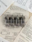 Matched quad 6N3P-DR tubes 6N3 6CC42 6385 ECC42 NOS