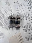 Matched pair 6N1P / 6N1 double triode tubes NOS Voskhod Rocket